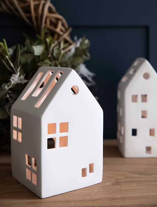 Airdrie Tealight House Large White