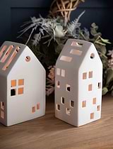 Airdrie Tealight House Large White