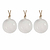 Ravello Christmas Baubles Set of 3