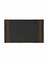 Triple Stripe Doormat Large Charcoal