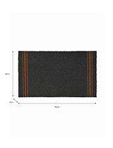 Triple Stripe Doormat Large Charcoal