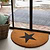 Star Half Moon Doormat Natural