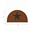 Star Half Moon Doormat Natural