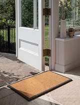 Charcoal Border Doormat Large Natural