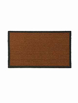 Charcoal Border Doormat Large Natural