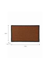 Charcoal Border Doormat Large Natural