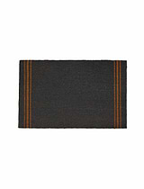 Triple Stripe Doormat Small Charcoal
