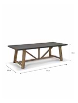 Chilford Dining Table Large Grey