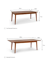 Rowley Extension Dining Table Mahogany
