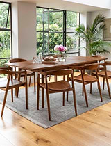 Rowley Extension Dining Table Mahogany