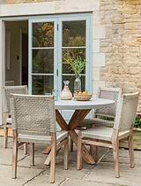 Burford Round Dining Table 120 cm Grey