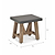 Chilford Stool Grey