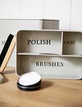 Original Shoe Shine Box Clay