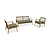 Dawlish Sofa Set Olive Green