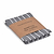 Bampton Tea Towels Set of 2 Charcoal