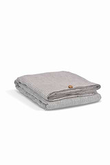Pembridge Linen Duvet Cover Double Grey & White