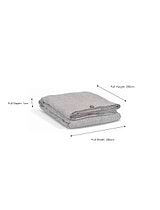 Pembridge Linen Duvet Cover Double Grey & White