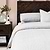 Pembridge Linen Duvet Cover Double Grey & White