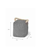 Kington Door Stop Black Chambray