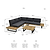 Bayworth Corner Sofa Set Natural