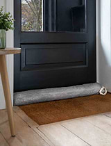 Kington Draught Excluder Black Chambray