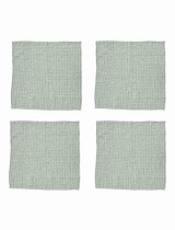 Oaksey Checked Napkins Set of 4 Rosemary
