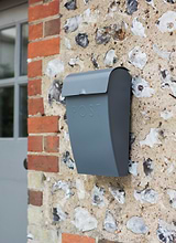 Classic Post Box with Lock Charcoal