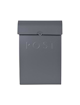 Classic Post Box with Lock Charcoal
