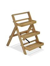 Titchberry Folding Plant Stand Small Natural