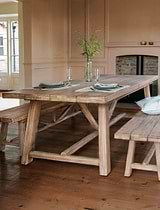 Chilford Solid Wood Table & Bench Set Large