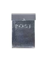 Classic Post Box with Lock Silver