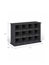 Chedworth 12 Shoe Locker Charcoal