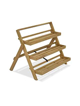 Titchberry Folding Plant Stand Large Natural