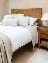 Fawley Chevron Bed King Natural