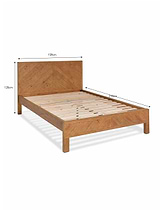 Fawley Chevron Bed King Natural