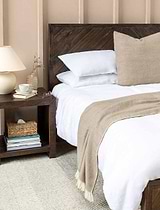 Fawley Chevron Bed King Antique Brown