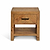 Fawley Chevron Bedside Table Natural