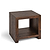 Fawley Chevron Side Table Antique Brown