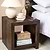 Fawley Chevron Side Table Antique Brown