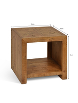 Fawley Chevron Side Table Natural