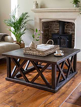 Oxhill Coffee Table Square Antique Brown