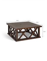 Oxhill Coffee Table Square Antique Brown