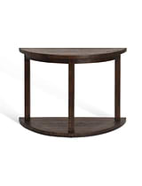 Oxhill Curved Console Table Antique Brown