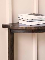 Oxhill Curved Console Table Antique Brown