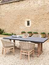 Burcot Dining Table Large Slate Grey