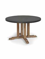 Burcot Round Dining Table Medium Slate Grey