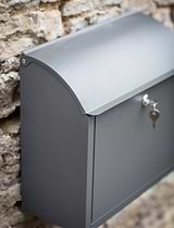 Stowe Post Box Charcoal