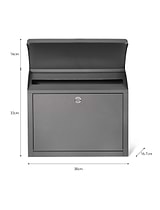 Stowe Post Box Charcoal