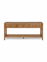 Ashwell Console Table 3 Drawer Natural