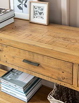 Ashwell Console Table 3 Drawer Natural